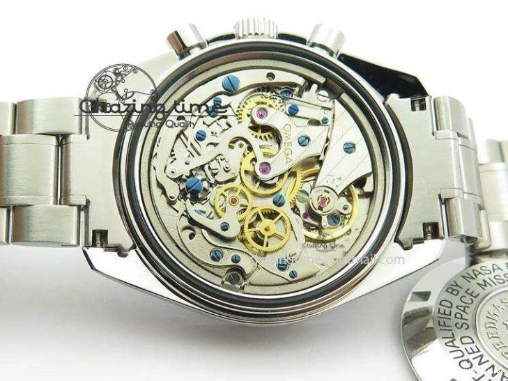 0419 Refined Speedmaster 50th Anniversary Black Dial On SS Bracelet 8232